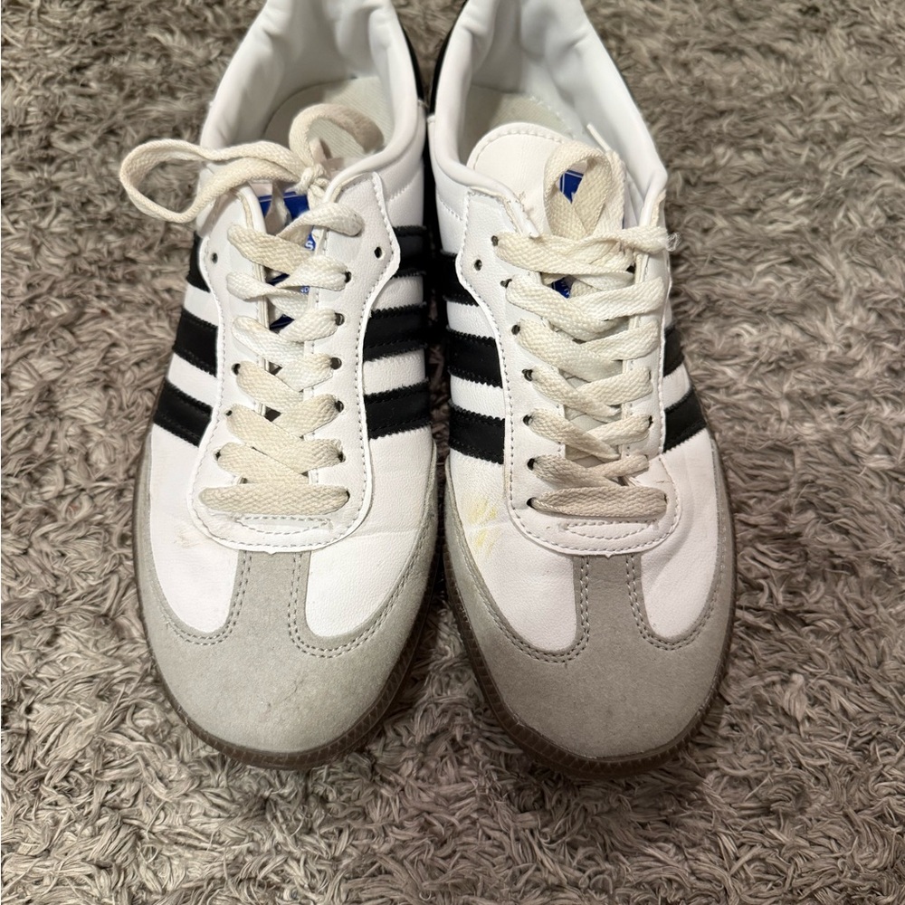 Adidas White and Black Sambas
